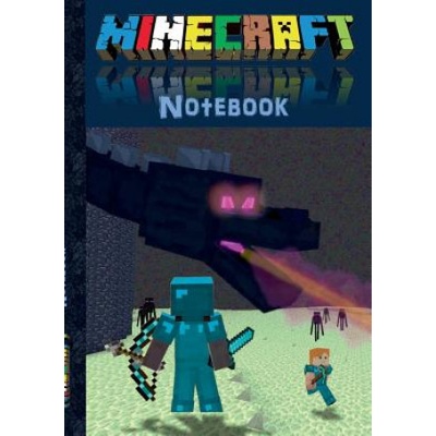 Minecraft Notebook Ender Dragon quad paper