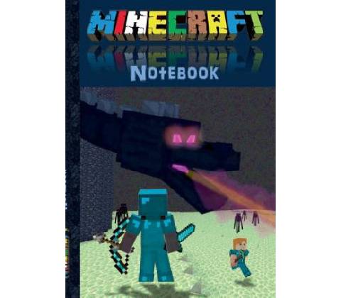 Minecraft Notebook Ender Dragon quad paper