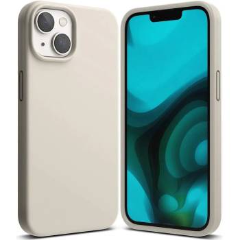 Ringke Soft Silicone Case - силиконов (TPU) калъф за iPhone 14 Plus (бежов)