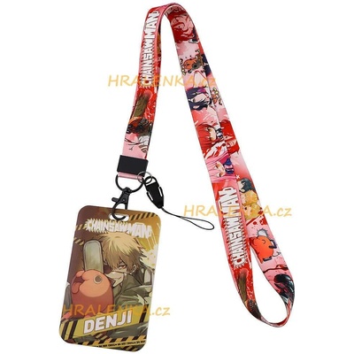 Šňůrka na krk 23100 s cedulkou Chainsaw Man Motorová pila