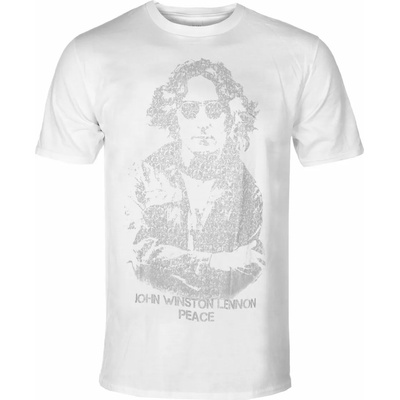 ROCK OFF мъжка тениска John Lennon - Peace - WHT - ROCK OFF - JLTS19MW