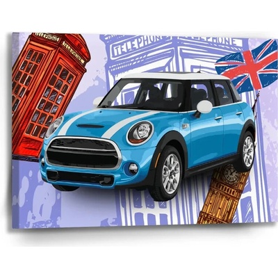 Sablio Obraz Mini sedan Londýn - 90x60 cm