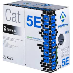 ALANTEC Мрежов кабел A-LAN KIU5OUTS305 305 m Cat5e UTP черен (KIU5OUTS305)