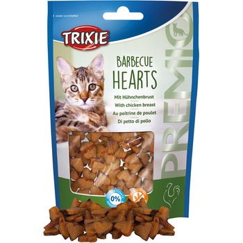 TRIXIE Premio Barbecue Hearts with chicken breast лакомство за котка 50gr