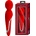 Pretty Love Walter Super Soft Silicone Mini Massage Wand Red