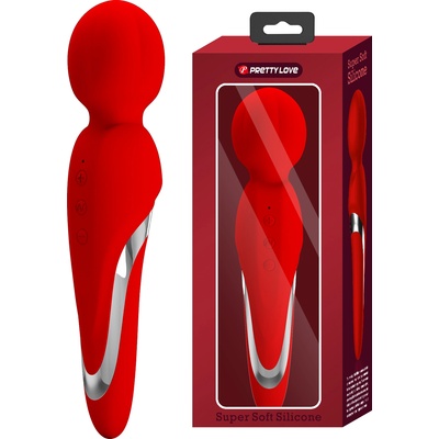 Pretty Love Walter Super Soft Silicone Mini Massage Wand Red