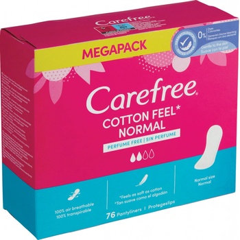 Carefree with cotton extract slipové vložky 76 ks