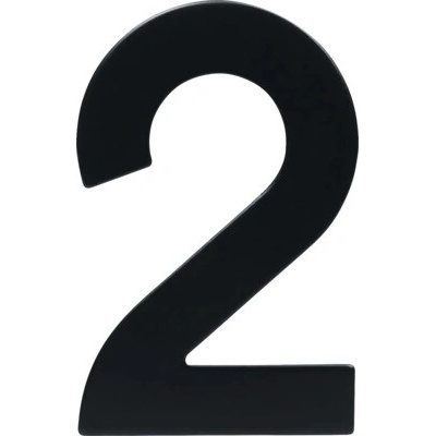 Nerezové číslo 2 v plochom „2D“ prevedení RN.95L.2.CE
