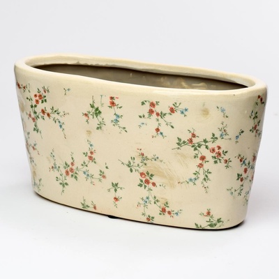 OBAL HRANTÍK KERAMIKA VZOR KVETY 25x12x12,5CM SUPER CENA!