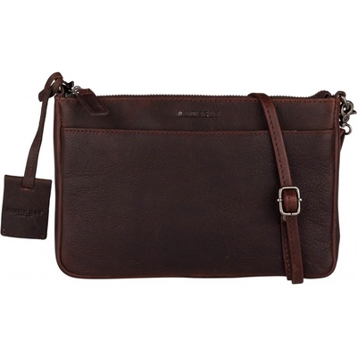 Burkely dámská crossbody kožená kabelka Linda hnědá