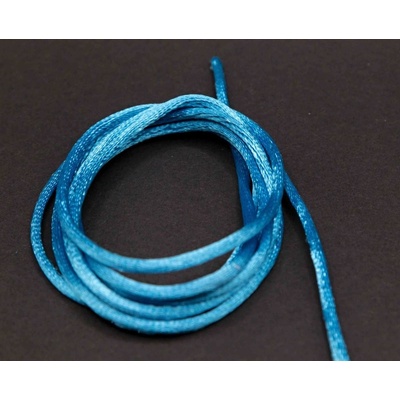 Saténová šnúra - tyrkysová - priemer 0,2 cm
