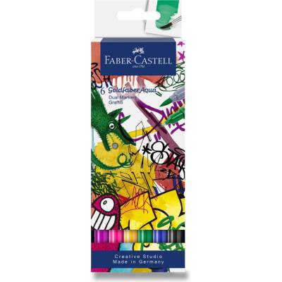 Faber-Castell 164525 Goldfaber Aqua Dual Marker 6 ks Graffiti