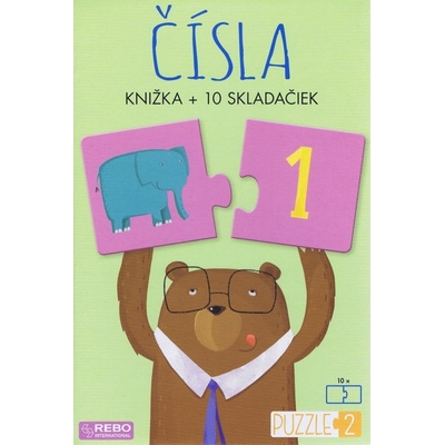 Čísla - knižka + 10 skladačiek - Gaule Matteo
