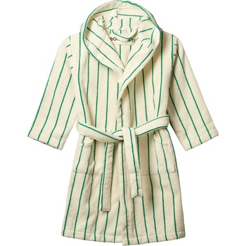 Bongusta Детски халат Bongusta Kid's Naram Bathrobe - Pure White / Grass - размер 8-10 years (750-2136-0713)