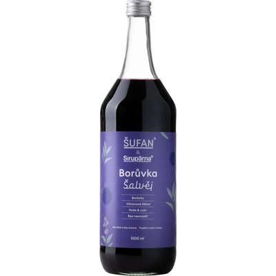 Sirupárna Domácí Borůvka & Šalvěj Sirup 1 l