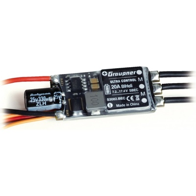 GRAUPNER Modellbau ULTRA 20A BL HELI SBEC 2-4S regulátor s BEC konektor