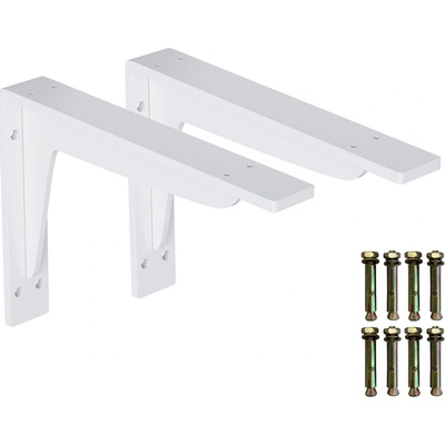 Onpira Biely držiak police s podperou 14-59 cm [2ks] Rozmer: 190x145 mm