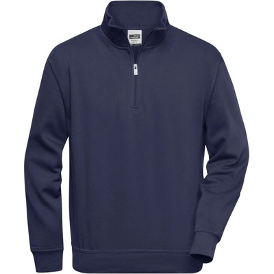 James & Nicholson mikina JN 831 s 1/2 zipem COT-02083100301 navy