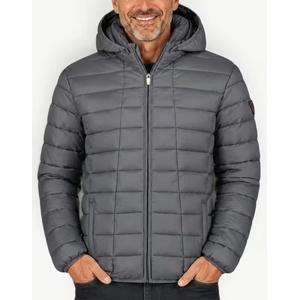 Geographical norway Aipter Puffer Hoodie Jacket Grey - magazinko