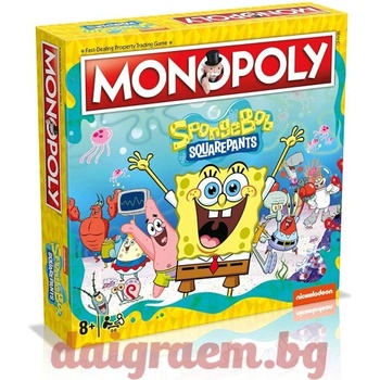 Winning Moves Настолна игра Монополи Спондж Боб Квадратни гащи, Monopoly SpongeBob Sqarepants (WM00262)