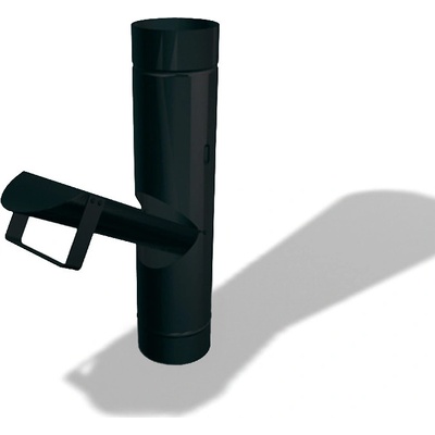 Prefa Klapka na dešťovou vodu Ø 80 mm P10 RAL 9005 černá