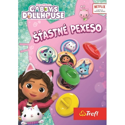 Šťastné pexeso papírové Gabby´s Dollhouse