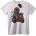 NOONEBRAND Тениска Скутер Skeleton - 2XL, White