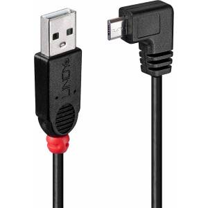 Lindy Кабел Lindy, от USB-A(м) към USB Micro B(м), 2m, черен (LNY-31977)