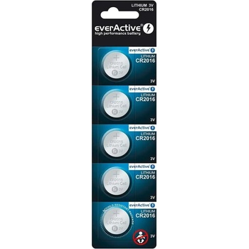everActive Батерии EverActive CR2016 (5 броя) (CR20165BL)