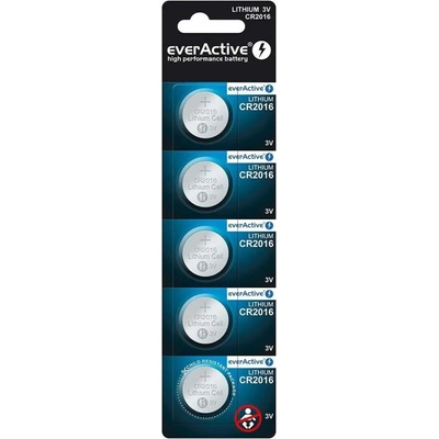 everActive Батерии EverActive CR2016 (5 броя) (CR20165BL)