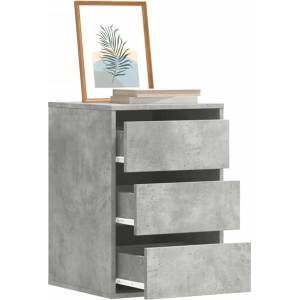 vidaXL Ъглов шкаф с чекмеджета бетонно сив 40x41x58 см инженерно дърво (852837)