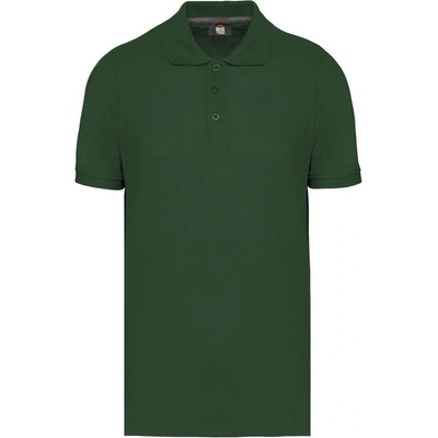 Kariban polokošile WK274 piqué krátký rukáv pánské COT-20W27407401 zelené forest