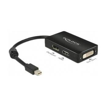 Delock мини DisplayPort към DisplayPort / HDMI / DVI адаптер 0.16 m черен