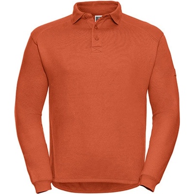 Russell Unisex mikina s golierom R-012M-0 Orange