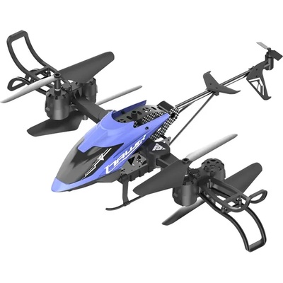 Crazon Детска играчка Сгъваем дрон с ULTRA HD 4K камера, светлинни ефекти и WiFi управление, син цвят