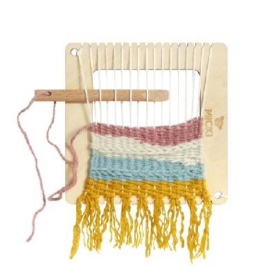 Дървен детски стан да тъкане, квадратен