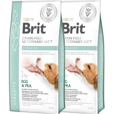 Brit Veterinary Diets GF dog Struvite 2 x 12 kg