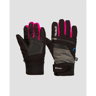 Reusch Travis Gore-Tex Junior black black melange pink glo