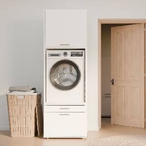Forte Шкаф надстройка twenty two, 66.6/58.5 см, бял (wcbr058-z12m)