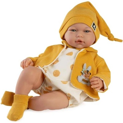884 MARTA - реалистична бебешка кукла със звуци и меко текстилно тяло - 46 см