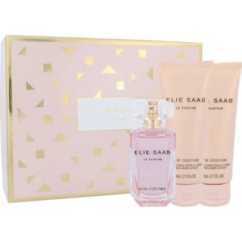 Elie Saab Le Parfum Rose Couture EDT 50 ml + tělové mléko 75 ml + etue dárková sada
