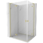 Mexen Mist-H L Duo лява душ кабина 110 x 90 cm, прозрачна, златен мат - 8A5L-110L-090P-55-00 (8A5L-110L-090P-55-00)
