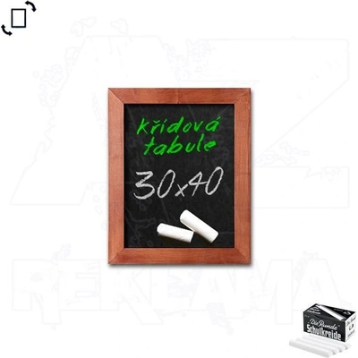 A-Z Reklama CZ CHBLB30x40 Woodboard nástěnná dřevěná křídová tabule světle hnědý lak 30 x 40 cm