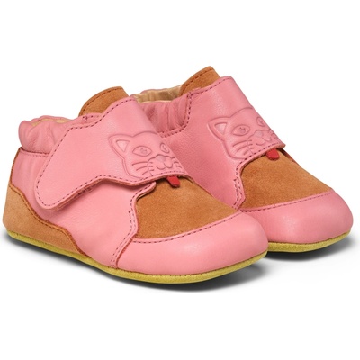 Affenzahn capáčky Leather Crawly Cat Růžová