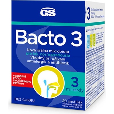GS Bacto 3 pastilky 20 ks