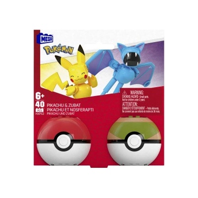 MEGA Pokémon Poké Ball - Pikachu a Zubat