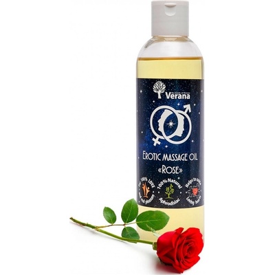 Verena Erotický masážní olej Růže 250 ml