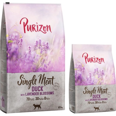 Purizon Single Meat kačacie s kvetmi levandule 6,5 kg