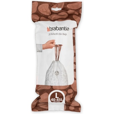 Brabantia Торби за боклук L PERFECTFIT 40-45 л, 20 бр. , Brabantia (BRAB138607)