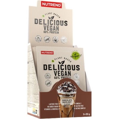Nutrend Delicious Vegan Protein [5 x 35 грама] Шоколад и лешник